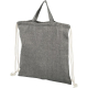 Mochila reciclada con cordón - Negro jaspeado