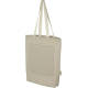 Tote bag en coton recyclé avec une poche avant - écru