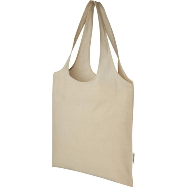 Moderna bolsa de la compra de algodón reciclado - crudo