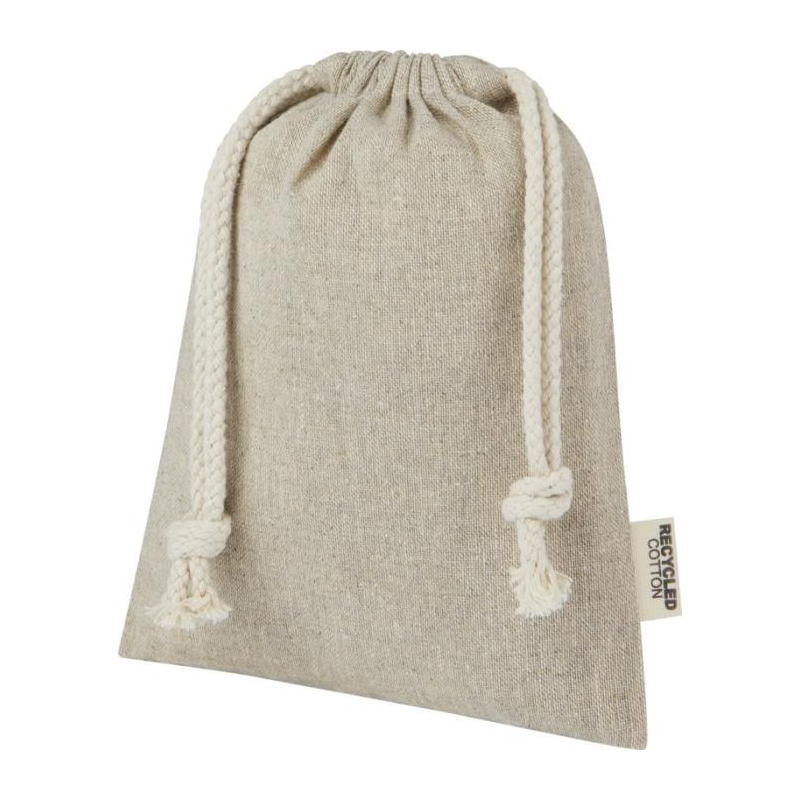 Bolsa pequeña GRS de algodón reciclado 15x20 cm - 150gr