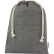 Bolsa grande de algodón reciclado GRS - Negro jaspeado