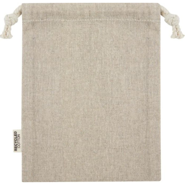 Bolsa pequeña de algodón reciclado GRS 15x20 cm - 150gr I Sacpub