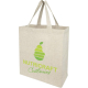 Tote bag con fuelles en materiales reciclados - crudo