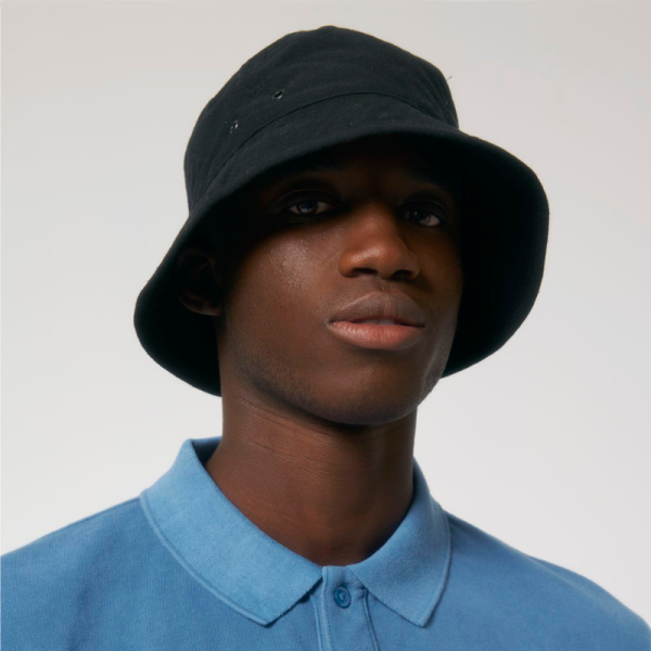 Bob recyclé BUCKET personnalisable - noir - personnalisation en France