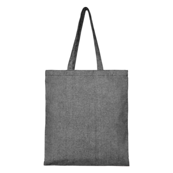 Sac-shopping-coton-recycle-Pheebs-personnalisable en France-par-Sacpub-noir