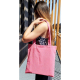 Sac coton MADE IN FRANCE imprimé en France par Sacpub spécialiste du textile publicitaire - rouge