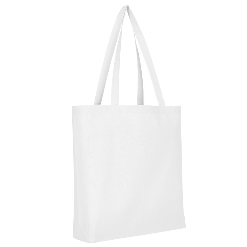 Cabas coton Blanc 38x42 cm - 140 gr/m²