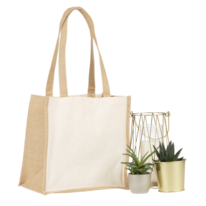 Bolsa pequeña de yute y algodón SMALL 30x30 cm - 230gr Bolsa pequeña de yute y algodón SMALL 30x30 cm - 230gr