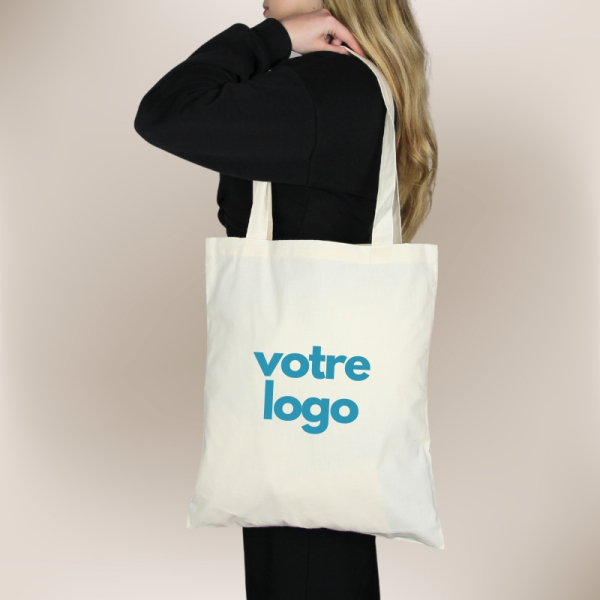 Sac coton Recyclé écru made in France