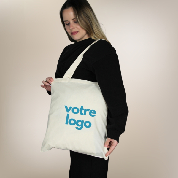 Sac coton Recyclé écru made in France