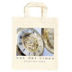 Bolsa de algodón Asas cortas 22x26