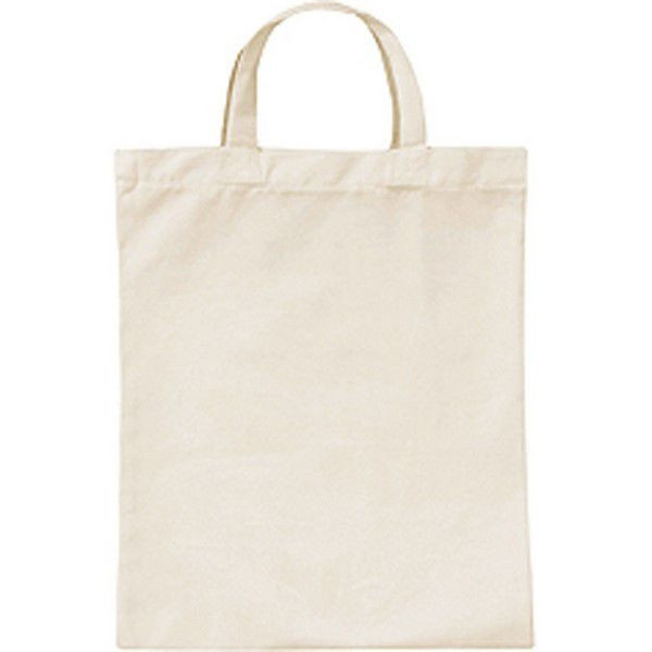 Bolsa de algodón Asas cortas 28x32