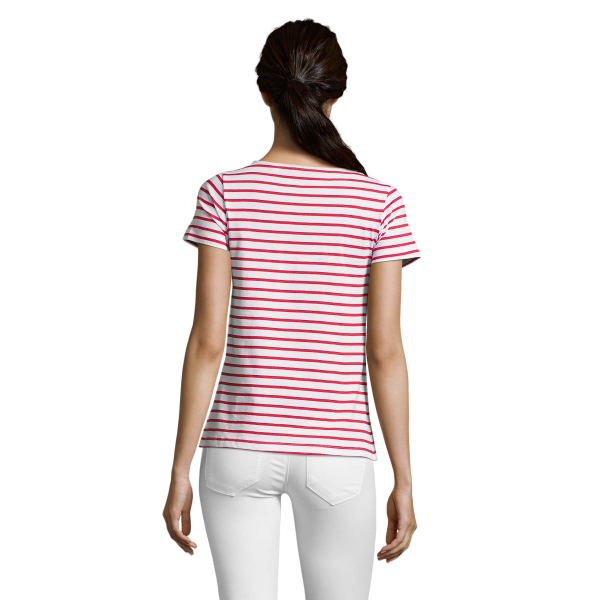 Tee-shirt Femme Rayé Personnalisé à la Demande