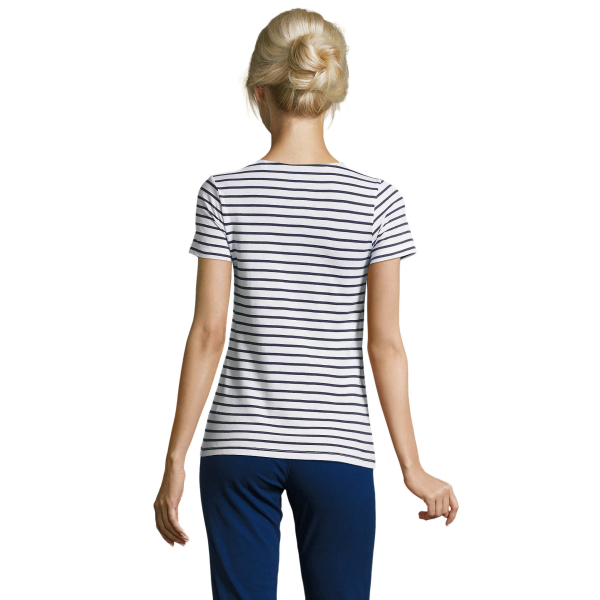 Tee-shirt Femme Rayé Personnalisé à la Demande en Ligne