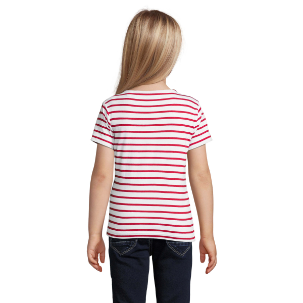 TEE-SHIRT-ENFANT-COL-ROND-RAYÉ-imprimé-en-France-par-Sacpub-spécialiste du textile publicitaire