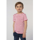 TEE-SHIRT-ENFANT-COL-ROND-RAYÉ-imprimé-en-France-par-Sacpub-spécialiste du textile publicitaire