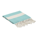 Fouta serviette de plage AGOURA bleu clair personnalisé en France