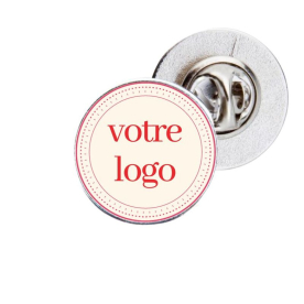 Pin's rond Made in Europe - 20 mm personnalisé