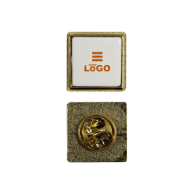 Pin's carré Made in Europe - 15 mm personnalisé en ligne