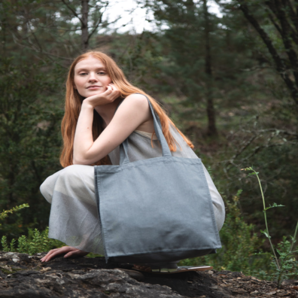 Bolsa de la compra rectangular reciclada