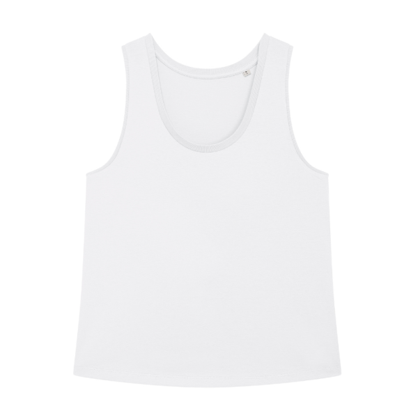 Camiseta de tirantes de mujer Blanca 155gr - MINTER