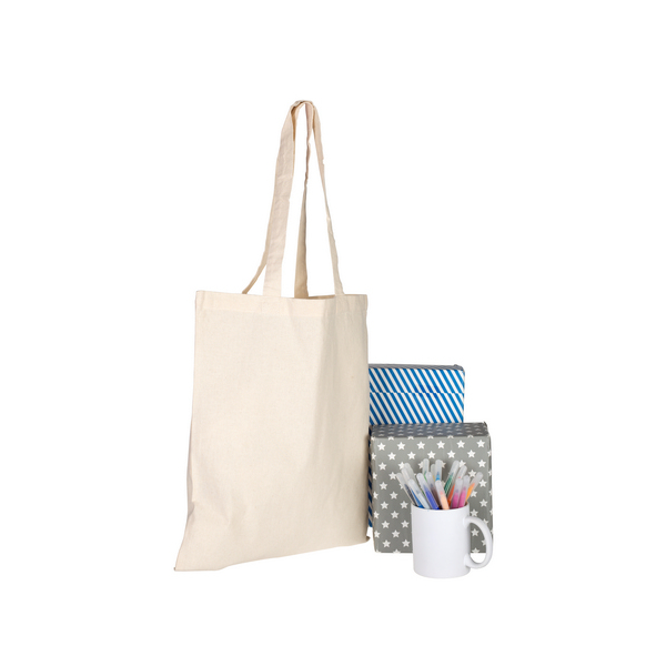 Bolsa algodón natural Asas largas promocional | Sacpub