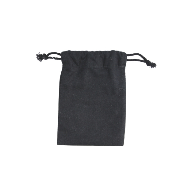 Pochon coton noir XS 10x14 cm - Livraison dès 24H | Sacpub