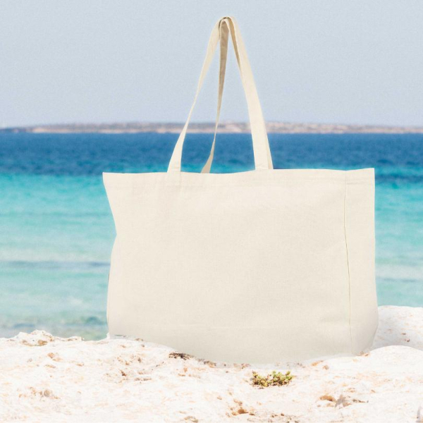 Sac de plage publicitaire coton BIO 330gr 40x50 cm | Sacpub
