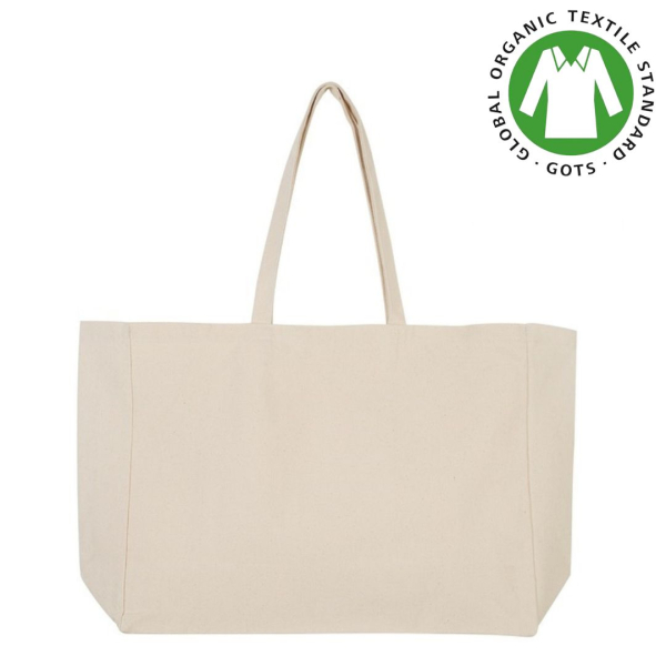 Sac de plage publicitaire coton BIO 330gr 40x50 cm | Sacpub