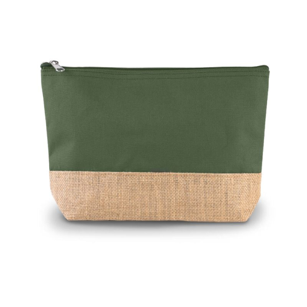 Pochette publicitaire en toiles de coton et jute, trousse personnalisé en France par Sacpub