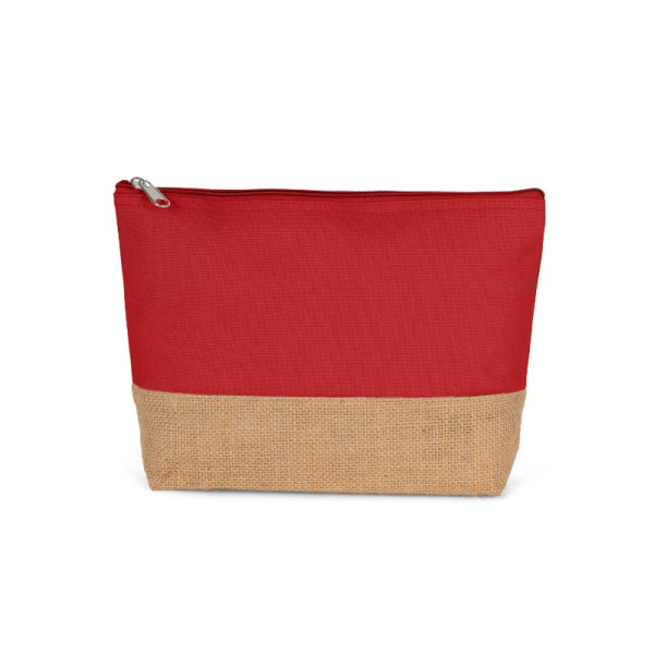 Pochette publicitaire en toiles de coton et jute, trousse personnalisé en France par Sacpub