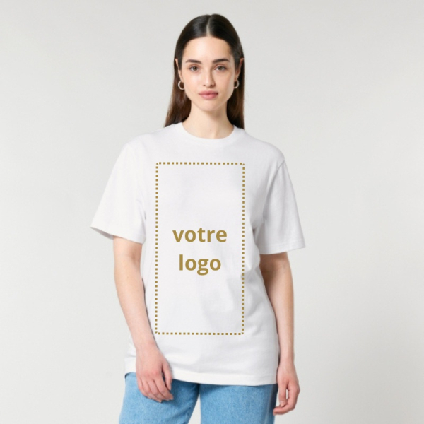 Tee-shirt BIO SPARKER 2.0  blanc personnalisable