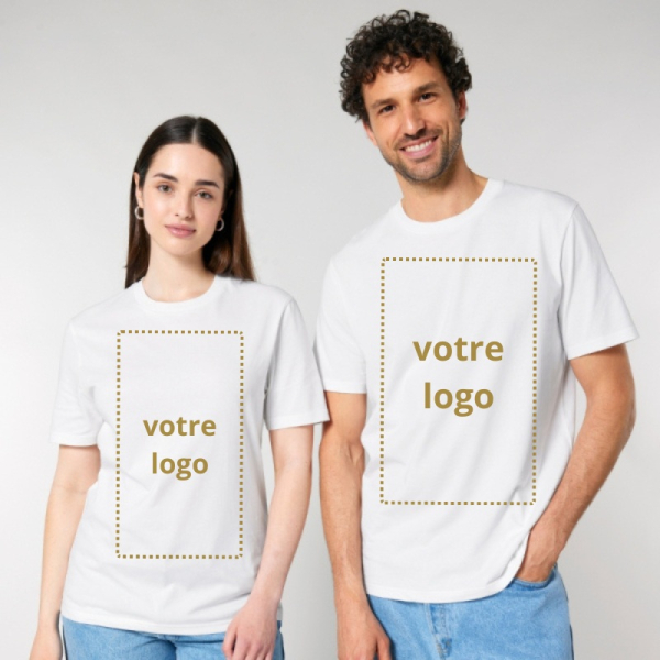 Tee shirt Creator 2.0 blanc unisexe personnalisé - Sacpub