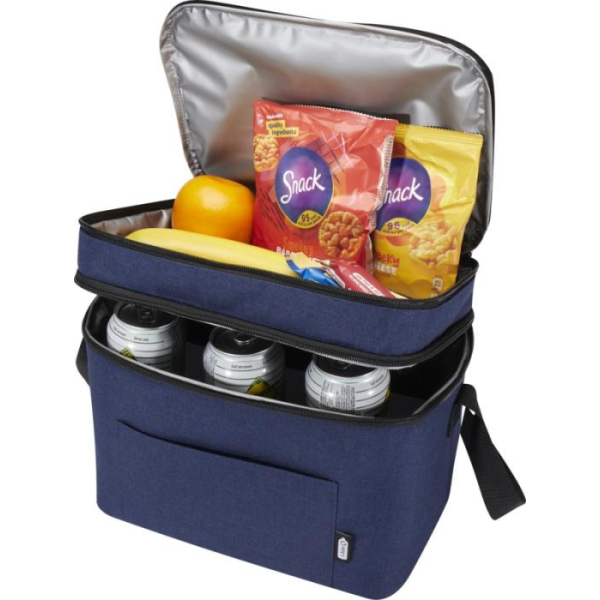 Sac isotherme recyclé bleu personnalisable avec votre logo d'entreprise