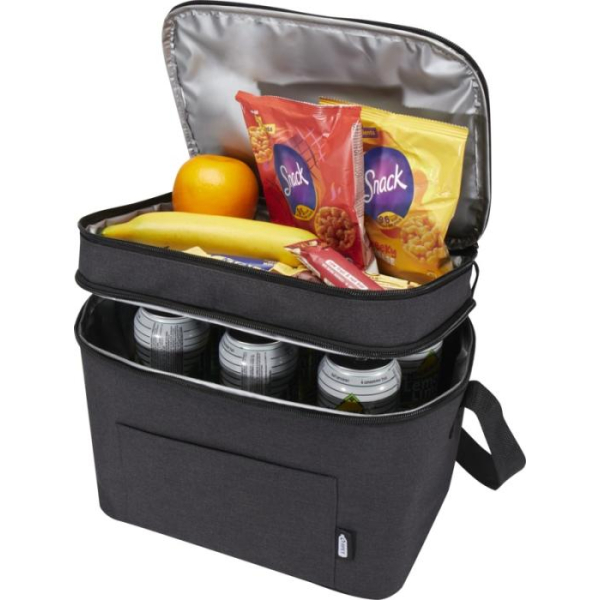 Sac isotherme recyclé gris personnalisable avec votre logo d'entreprise