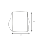 Sac à dos coton BIO EASY 140gr/m2. Tote bag bio. 38 x 46 cm  | Sacpub
