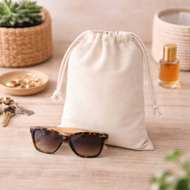Pochette coton S 15x20 cm personnalisé en France par sacpub