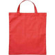 Bolsa algodón Asas cortas 38x42 cm rojo personalizada en Francia por Sacpub