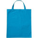 Bolsa algodón Asas cortas 38x42 cm azul claro personalizada en Francia por Sacpub