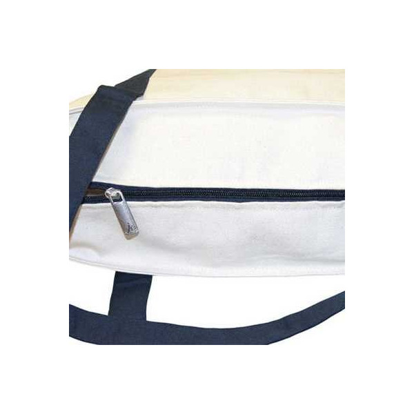 Bolsa de algodón con asas de cremallera - sacpub