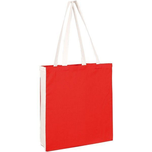 Bolsa de la compra de algodón Color 38x42 personalizada en Francia por Sacpub, el experto en textiles promocionales
