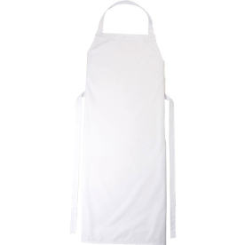 delantal de nudo blanco