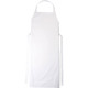 delantal de nudo blanco