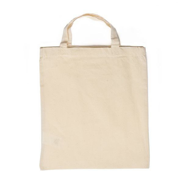 Bolsa de algodón Asas cortas 28x32