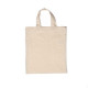 Bolsa de algodón Asas cortas 22x26