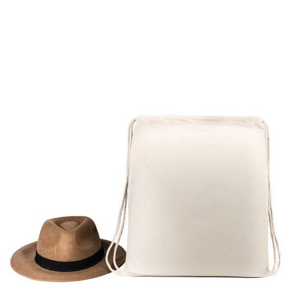 Mochila de algodón natural 32 x 44 cm personalizada by Sacpub