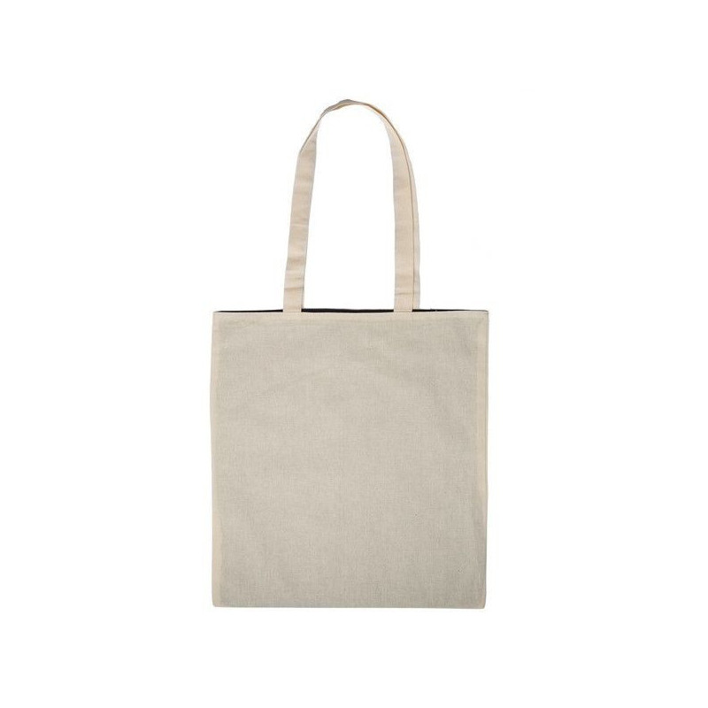 Sac coton réversible écru / écru 38x42 cm - 155gr
