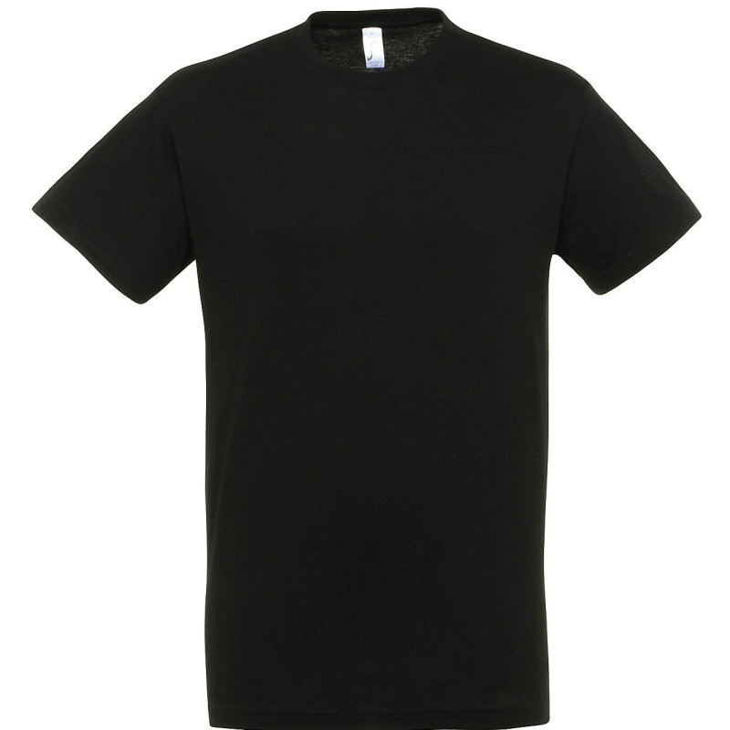Camiseta unisex de algodón negro Camiseta unisex de algodón negro