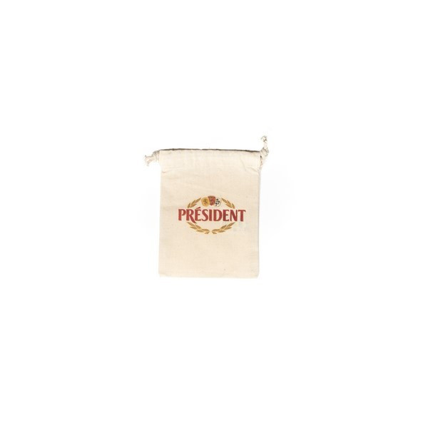 Bolsa de algodón orgánico XS 10x14 cm personalizada en Francia por sacpub el especialista en bolsas promocionales baratas