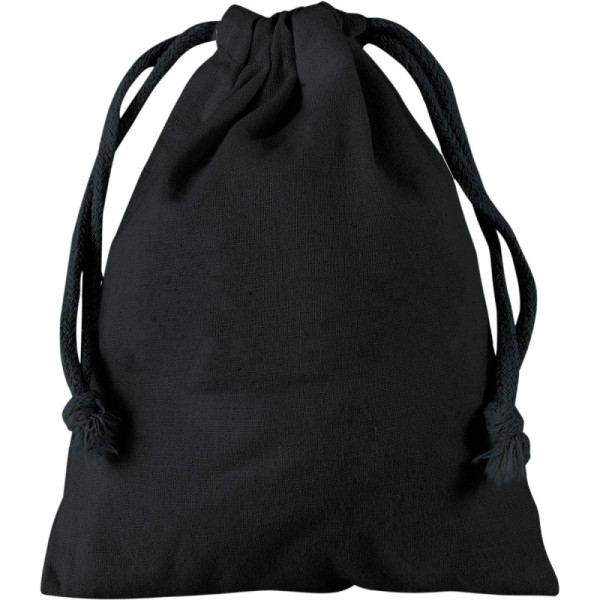 Bolsa de algodón negro 25x30 cm impresa por sacpub